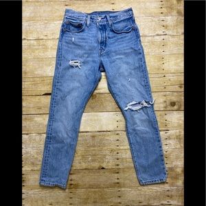 Levi’s 501 S distressed button fly